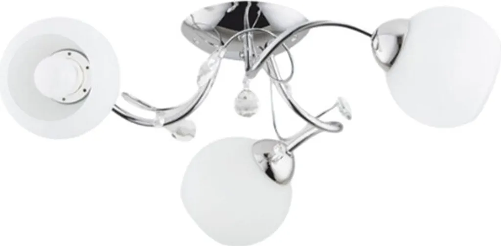 Plafonnier design chrome LIVIA PRO pour éclairer une pièce sombre E27