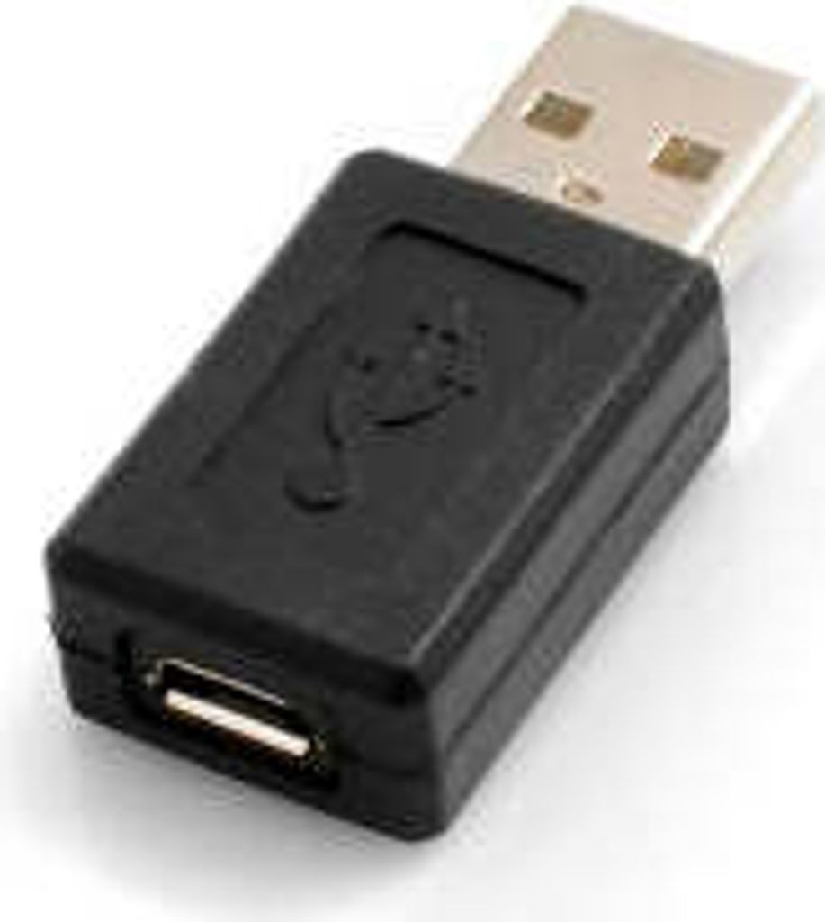 SYSTEM-S OTG Adapter USB A Stecker zu Micro USB Buchse Adapter Stecker On-The-Go Host Kabel