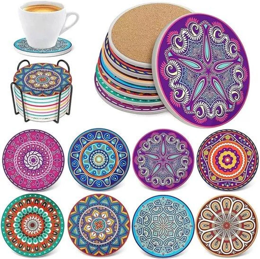 Verres en céramique au design sculpté, lot de 8 verres à pied élégants