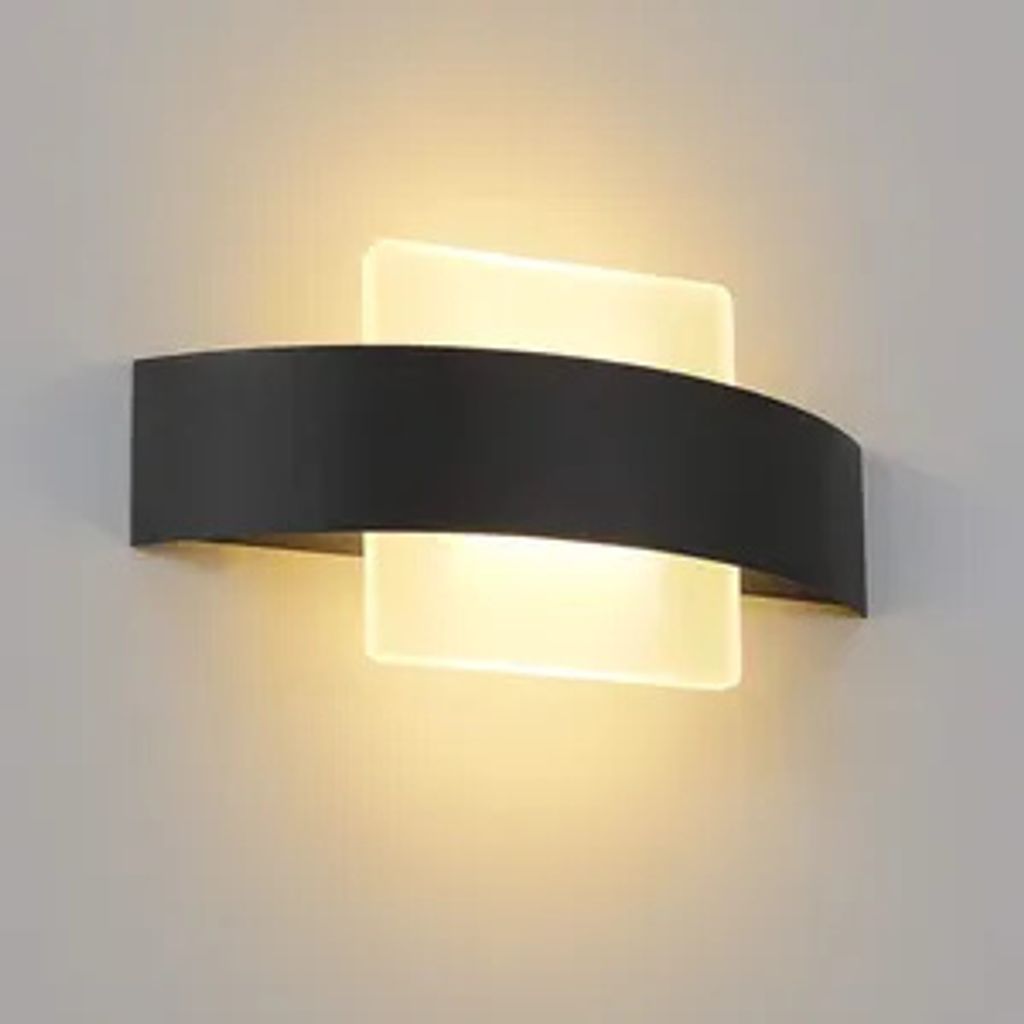 ZMH LED lampa ścienna ciepła biała wewnętrzna lampa ścienna Zdjęcie produktu 