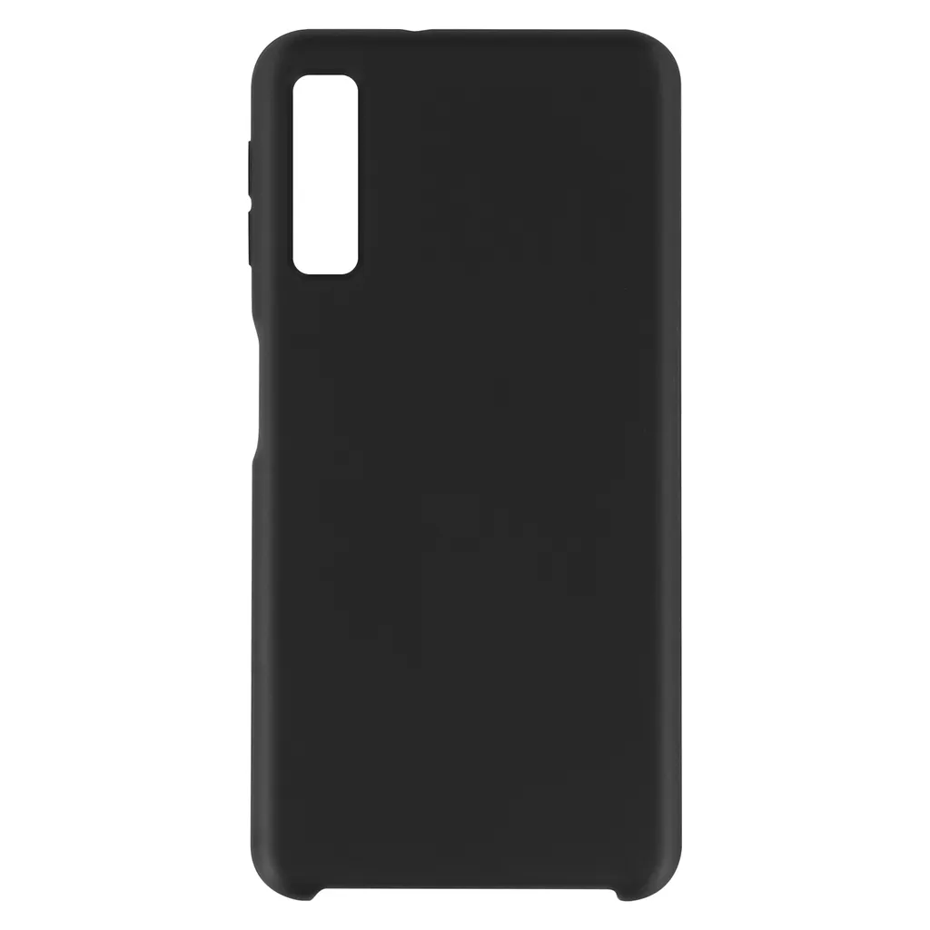 Custodia Morbida Samsung Galaxy A7 2018 Avizar Silicone Nero Anti-Urti