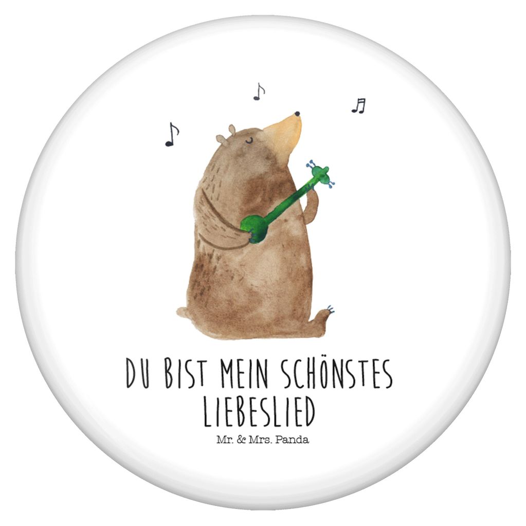 Mr. & Mrs. Panda Button Bär Lied - Weiß - Geschenk, Frau, Herz, Ansteck Pin, Plakette, Spruch, Teddy, Valentinstag, Badge, Sprüche, Liebe