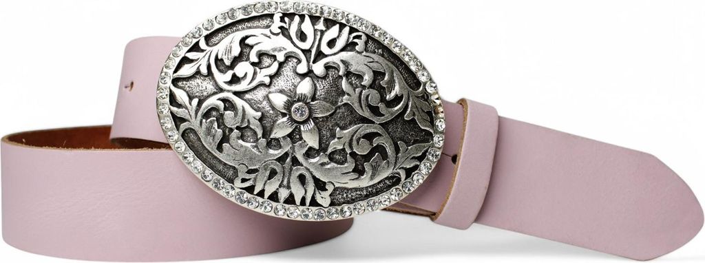 FRONHOFER Damengürtel mit großer Gürtelschnalle mit Strass