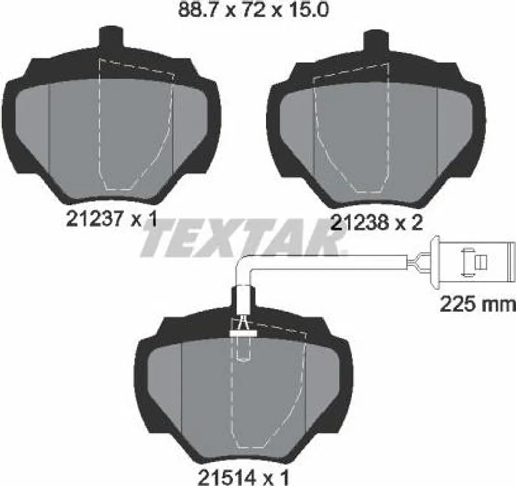 Plaquettes de Frein TEXTAR 2123701 Haute Performance OE RTC4519 Discovery