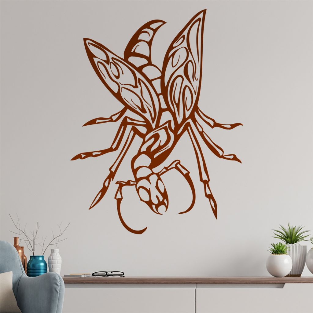 Riesen Käfer Wandtattoo in 6 Größen - Wandaufkleber Wall Sticker - Dekoration, Küche, Wohnzimmer, Schlafzimmer, Badezimmer