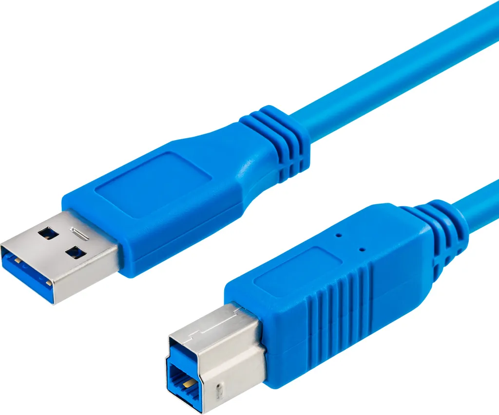 Cavo USB 3.0 Da Maschio A Maschio 1,5m – Blu, Per Trasferimento Veloce Dati E Collegamento Periferiche