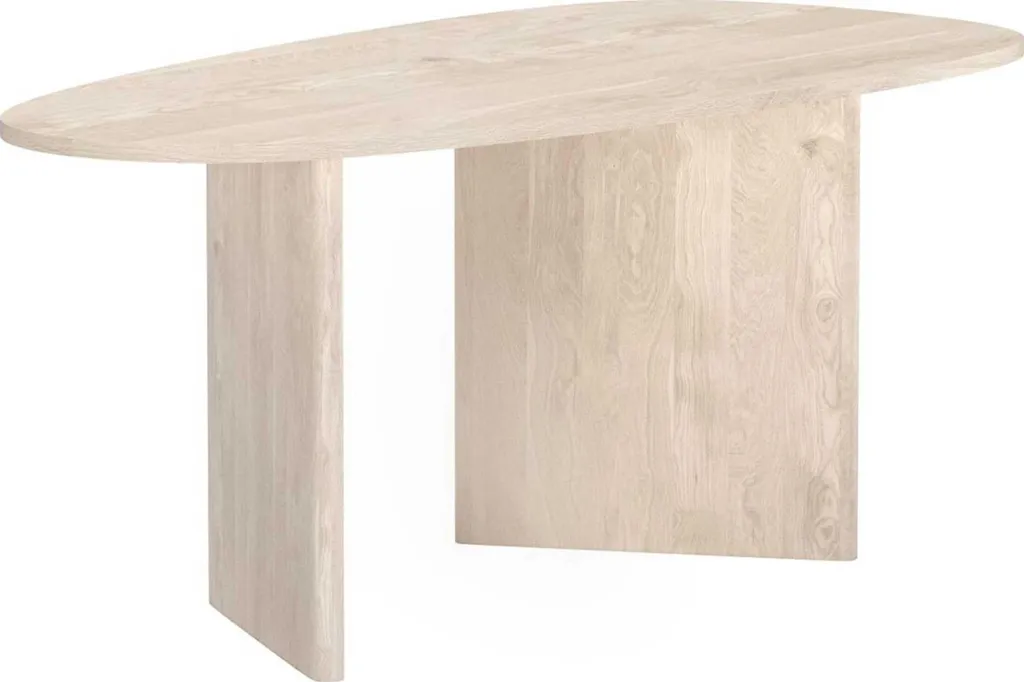 Table Grönvik ovale bois naturel 180cm, design moderne et pieds robustes