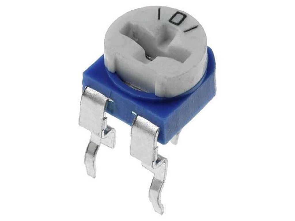 Trimmpotentiometer, 1-Drehung, liegend, 1MΩ, 100mW