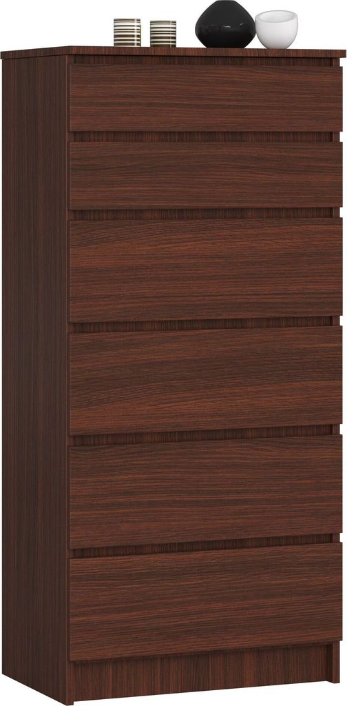Akord Kommode 6 Schubladen Wenge 60X40X130 Cm Produktbild 