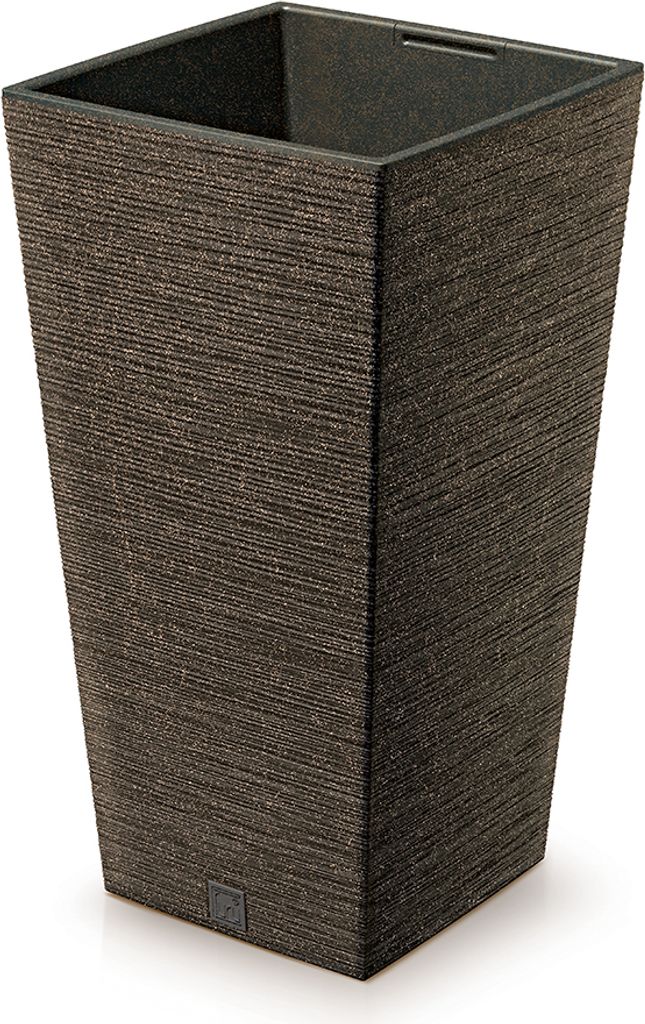 Prosperplast Blumentopf FURU SQUARE Eco Wood Kaffee 26,5 cm Produktbild 