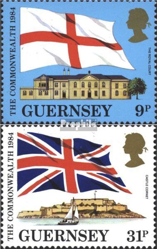 Briefmarken GB - Guernsey 1984 Mi 284-285 (kompl.Ausg.) postfrisch CCPA