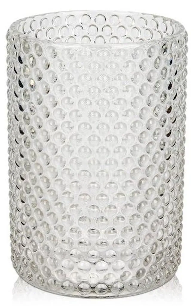 Vase cylindrique en verre stable 14 cm pour éviter les chutes de fleurs