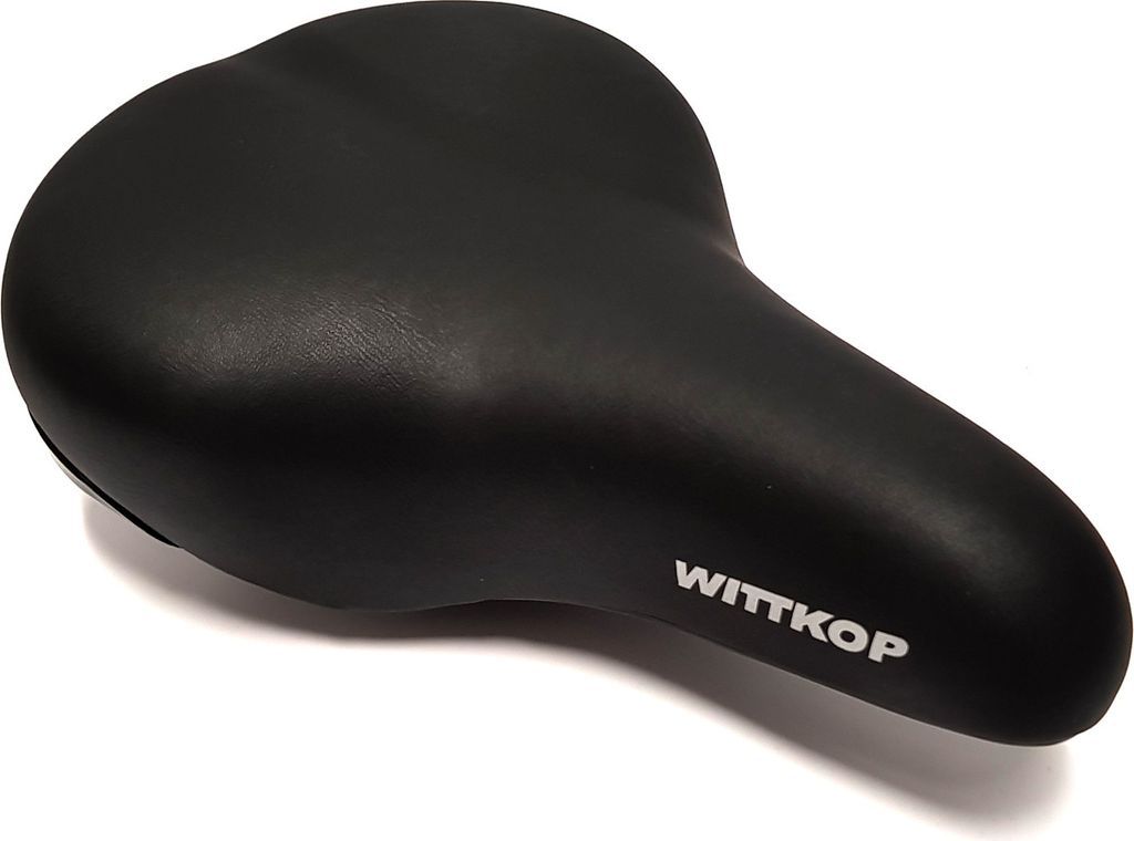 Fahrradsattel Gelsattel Damensattel mit Kloben schwarz