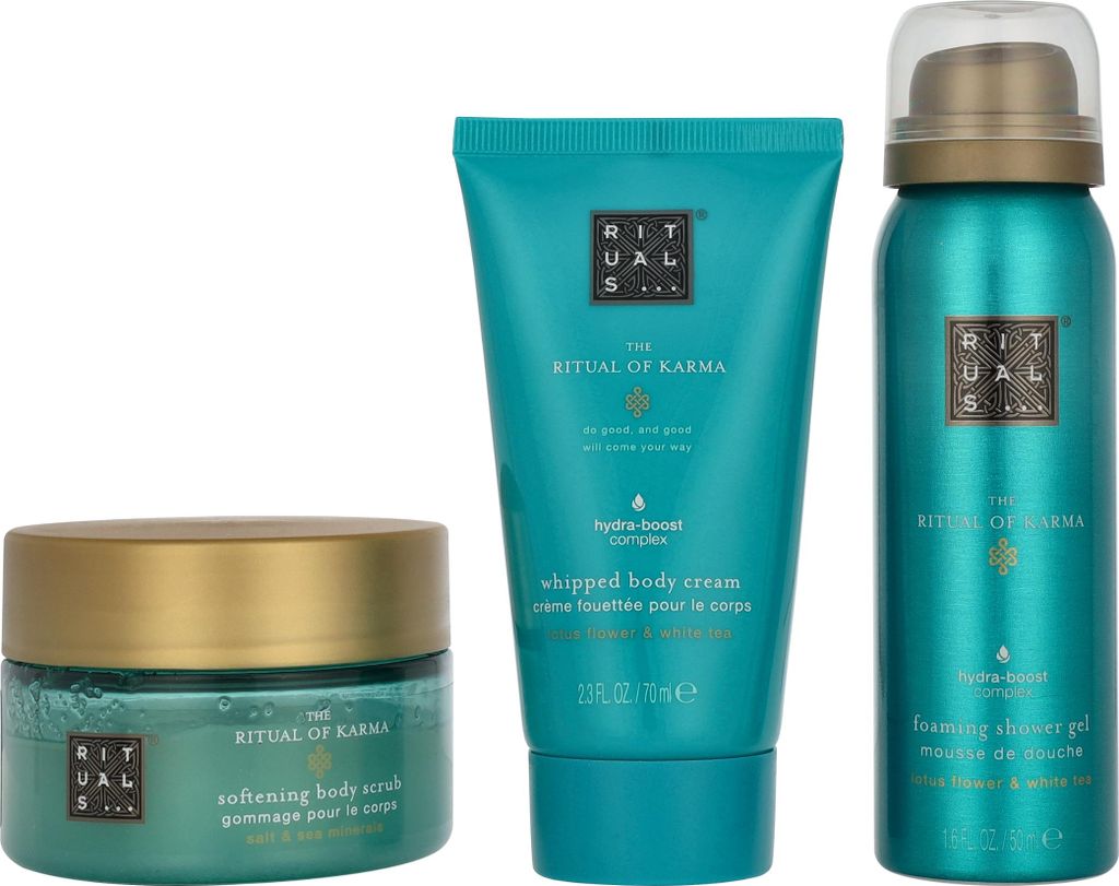 Gel doccia schiumogeno 50 ml/scrub per il corpo 125 g/crema Immagine del prodotto 
