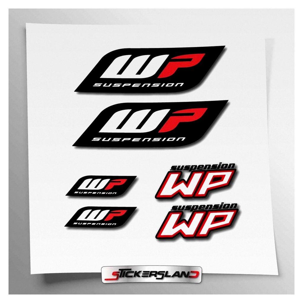 Aufkleber-Set für WP Gabeln | Aufkleber für Motorradgabel | Vinylaufkleber mit einfacher Anwendung und UV-Druck