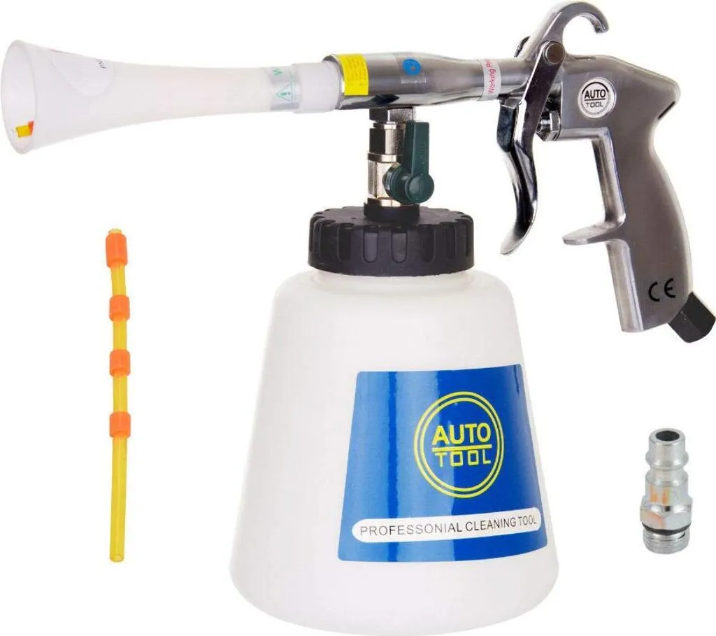 Éliminez les taches sur tissus avec le pistolet HCL-02 et son tuyau