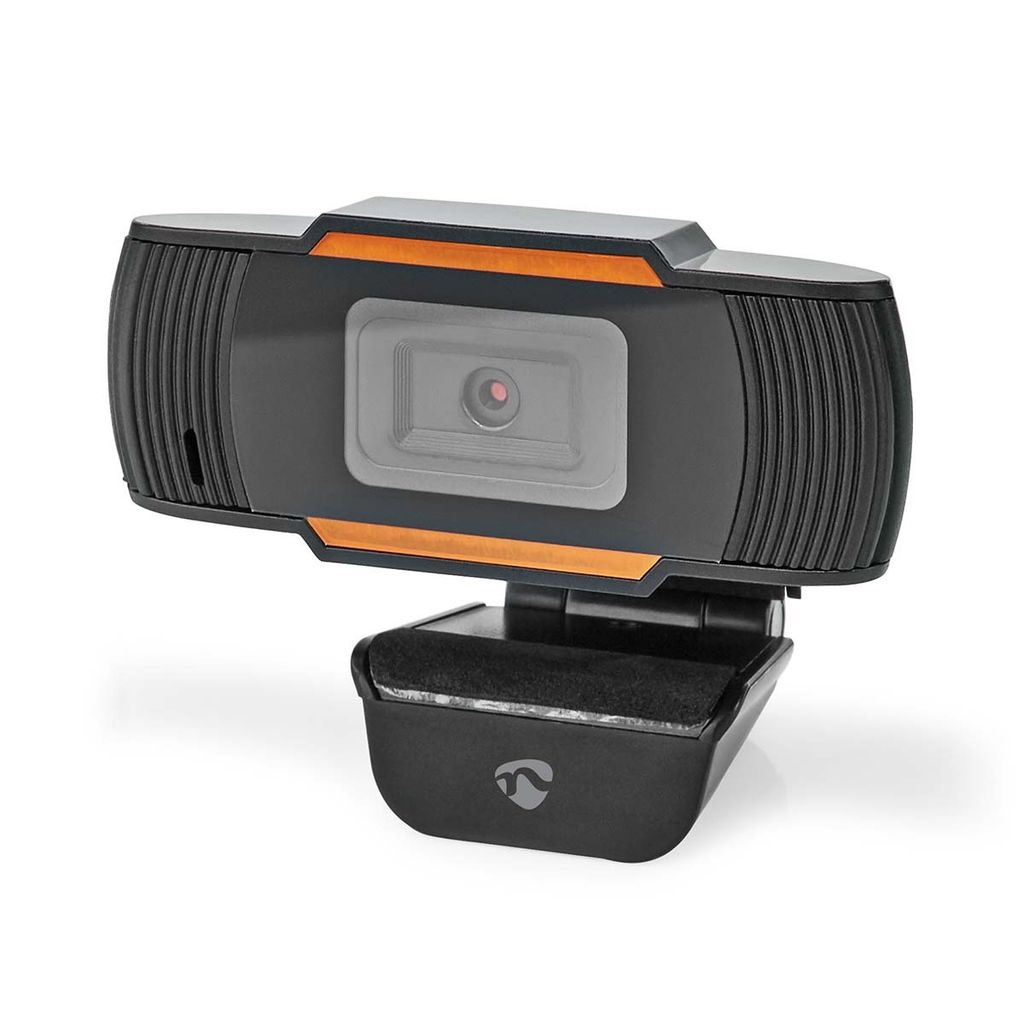 Nedis Webcam - Full HD@30fps - Fixfocus - Eingebautes Mikrofon - Schwarz
