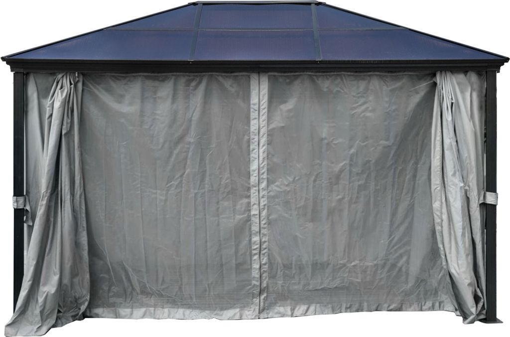 Pavillon Gartenpavillon 3x4 Taneo anthrazit aus Aluminium Produktbild 