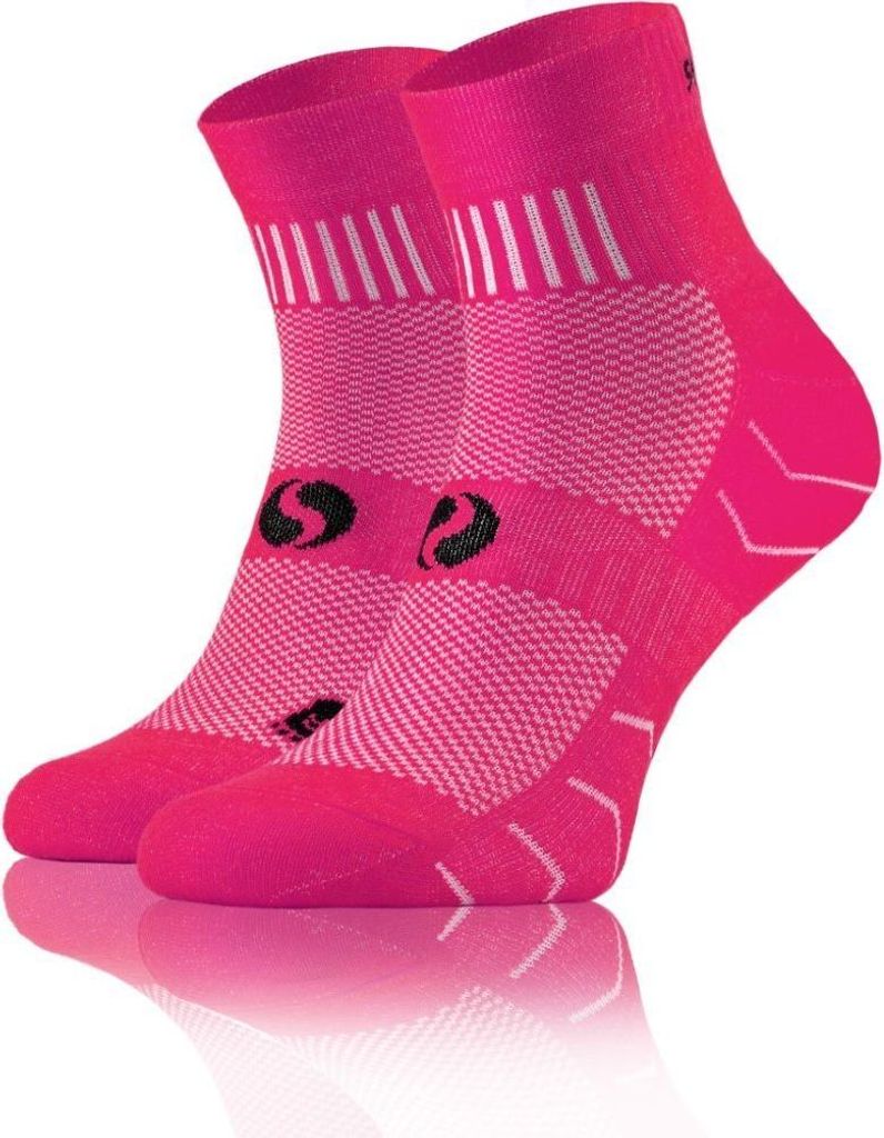 Sesto Senso Sport Socken - Atmungsaktive, Nahtlose Baumwollsocken mit Anatomichem Sitz, Feuchtigkeitskontrolle, Polsterung, Uni, Ideal für Sport, ...