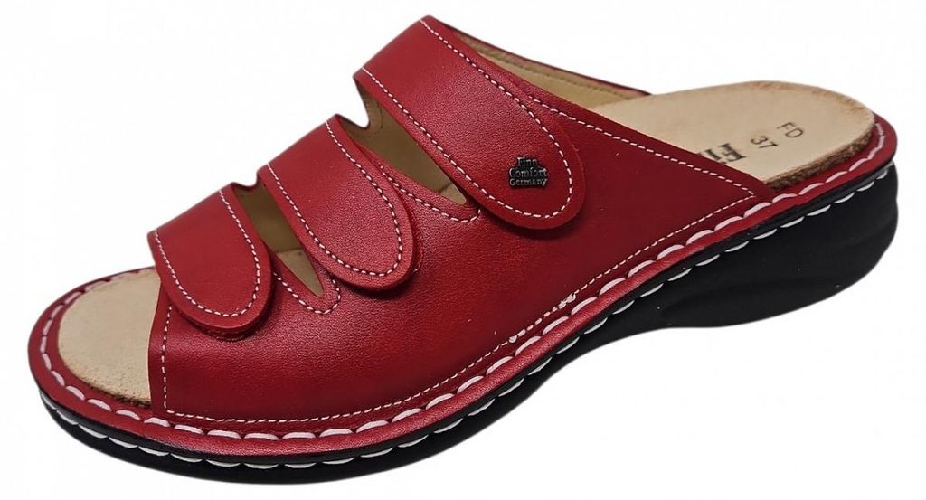 Finn Comfort Hellas Pantolette Rot Produktbild 
