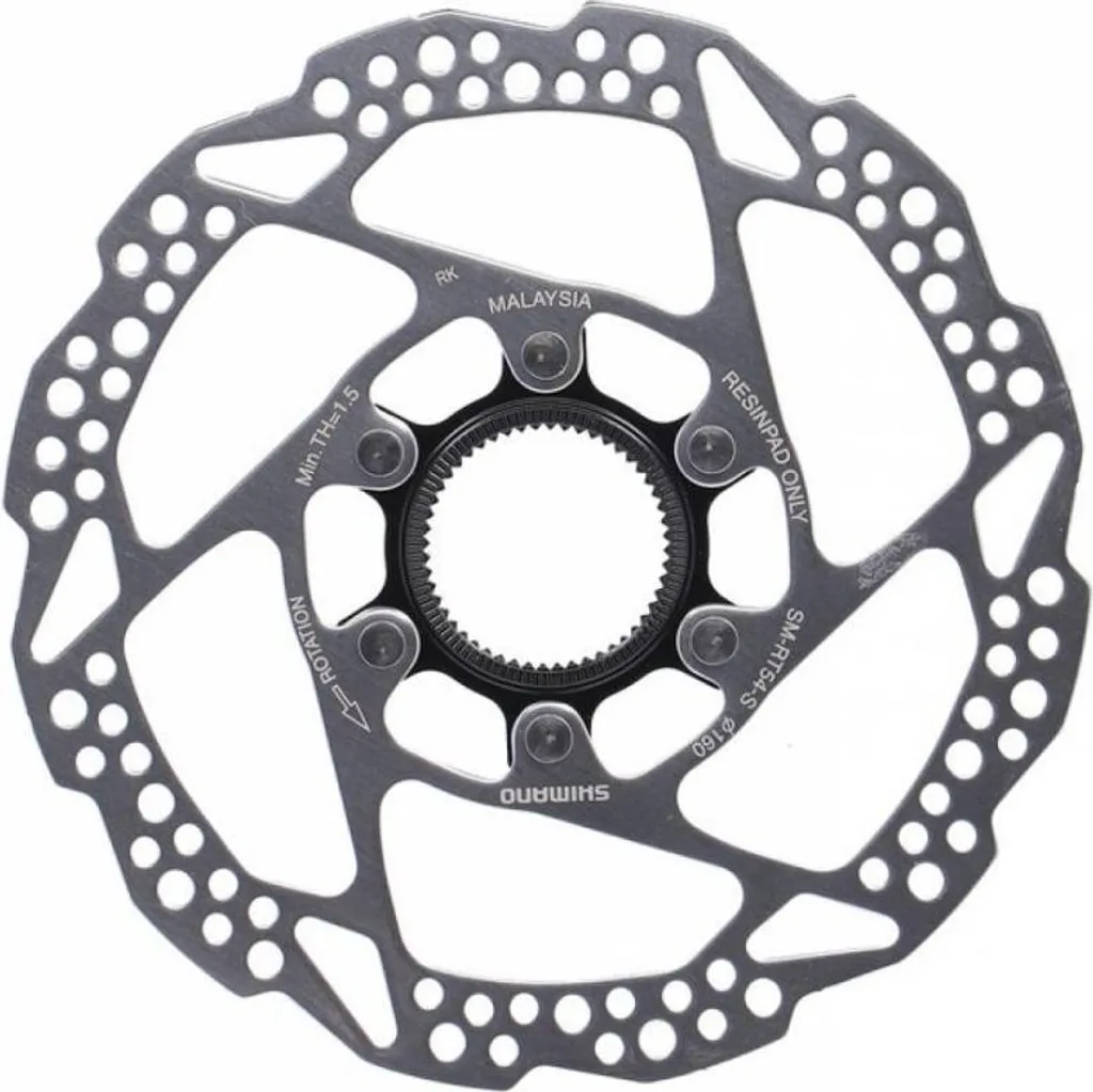 Lot de 5 disques de frein pour vélo Shimano SM-RT54 160mm Center Lock