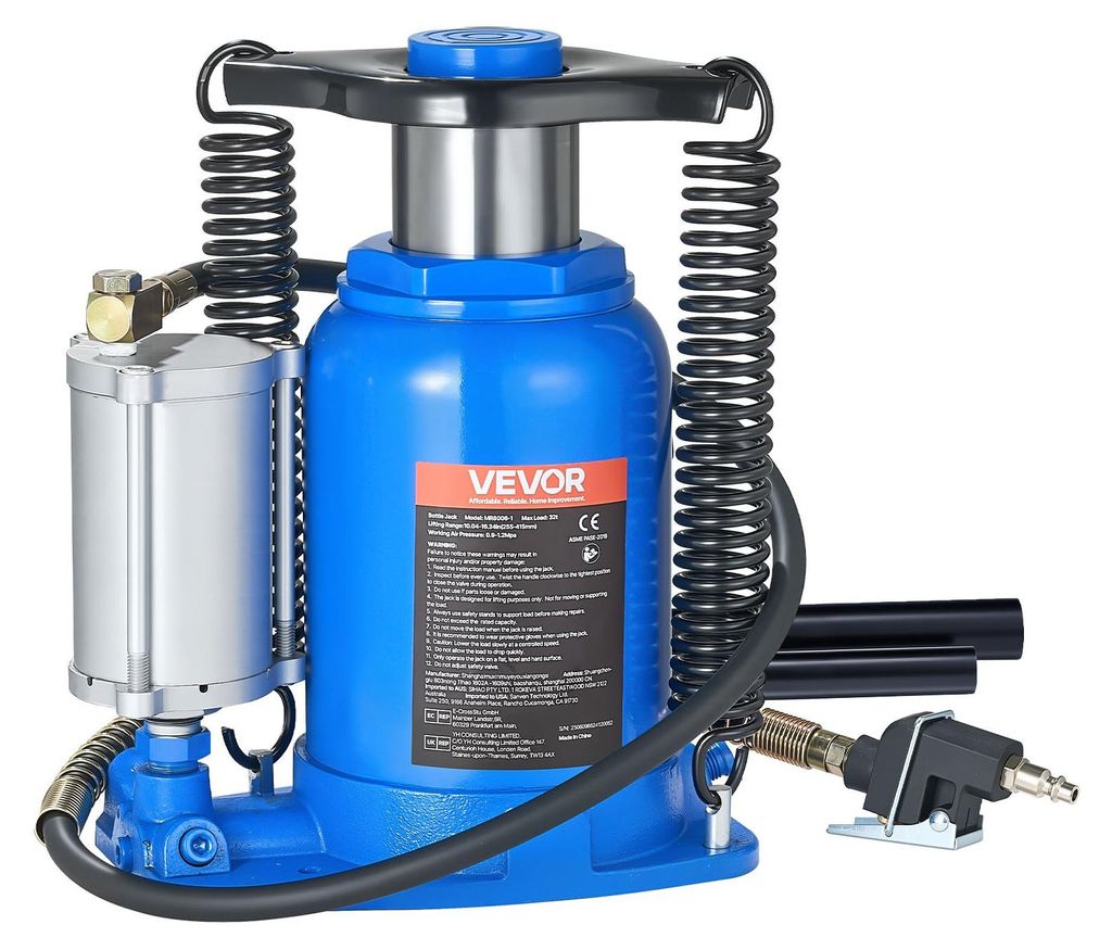 VEVOR pneumatický zdvihák na fľaše 32 t 255–415 mm zdvihový Obrázok produktu 
