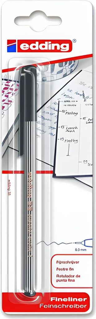 Edding Fineliner 55 0,3 mm schwarz 1er-Blister