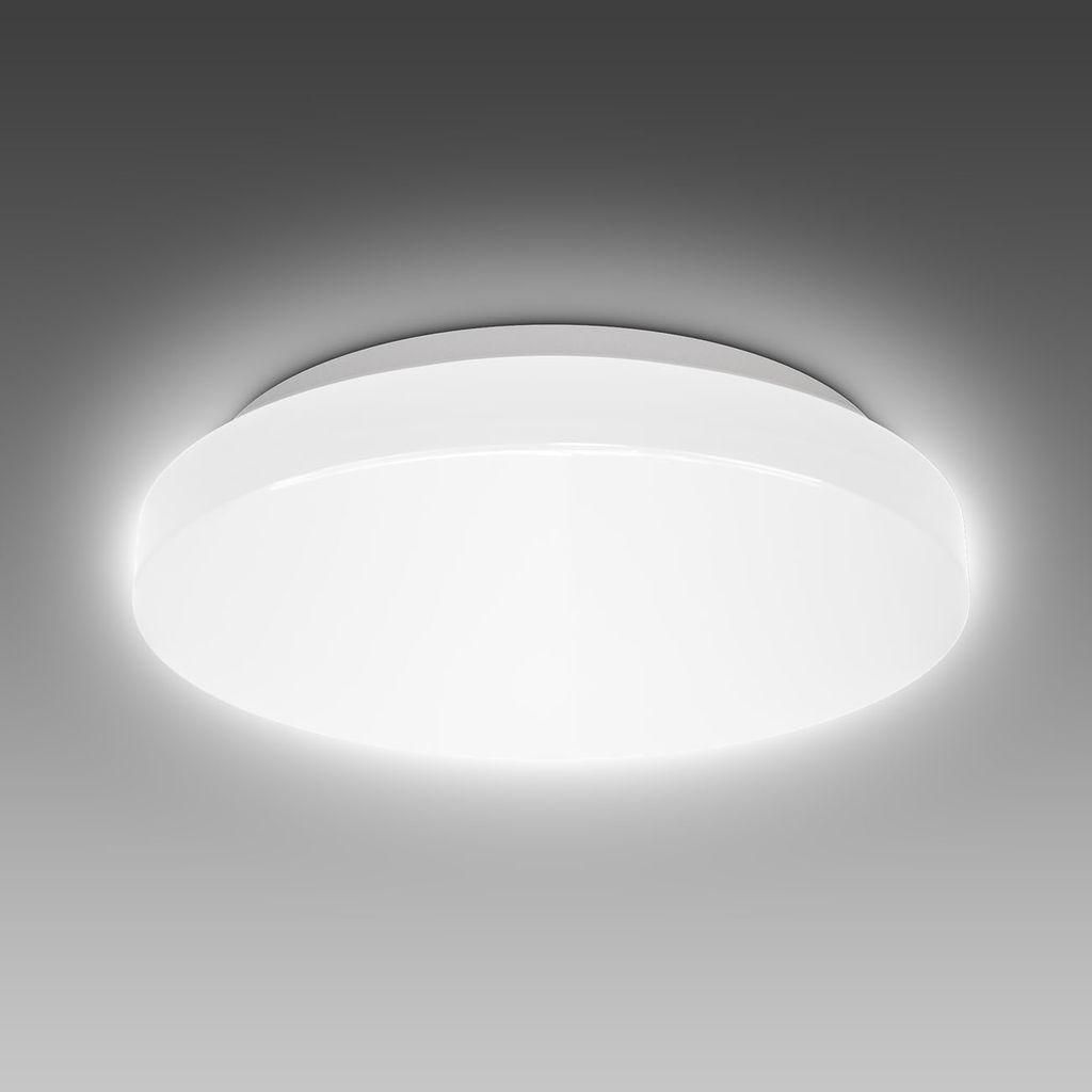 Plafonnier LED salle de bain IP44 Ø22cm, 10W 900lm, blanc Image du produit 