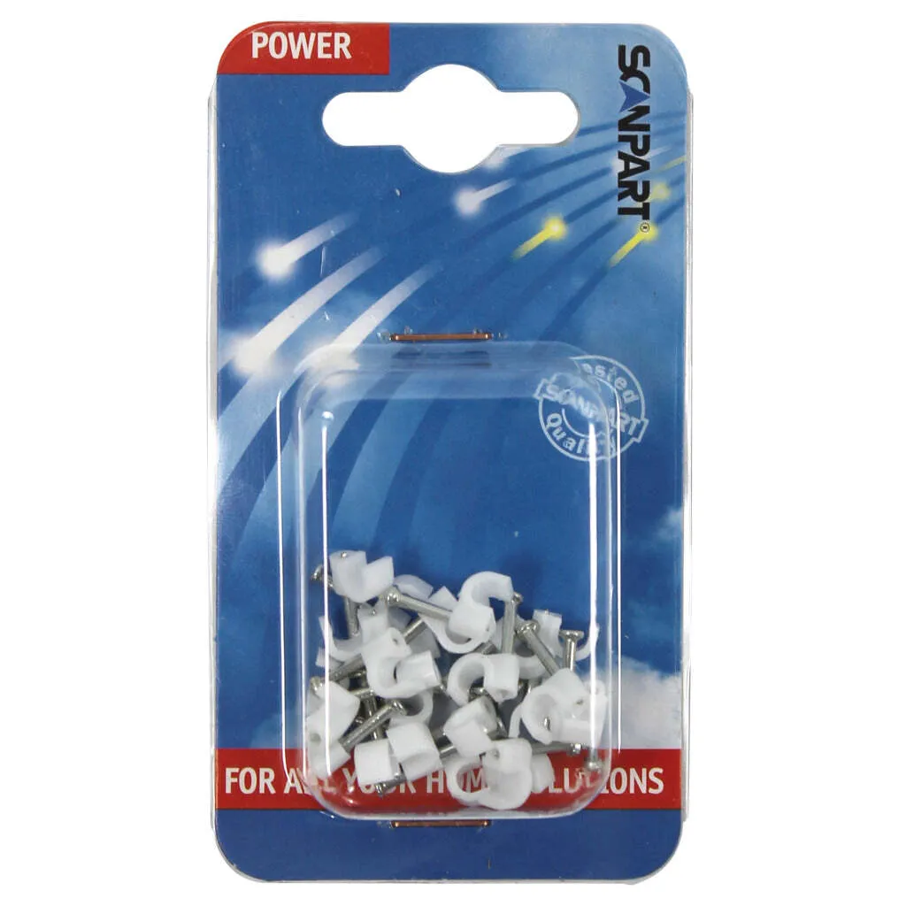 Fermacorda Scanpart 5mm Bianco A25: Installazione Professionale Cavi