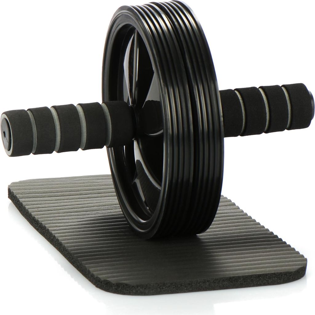 com-four Bauchtrainer - Bauchroller für intensives Bauchmuskeltraining - Ab-Roller für das Fitnesstraining Zuhause und unterwegs