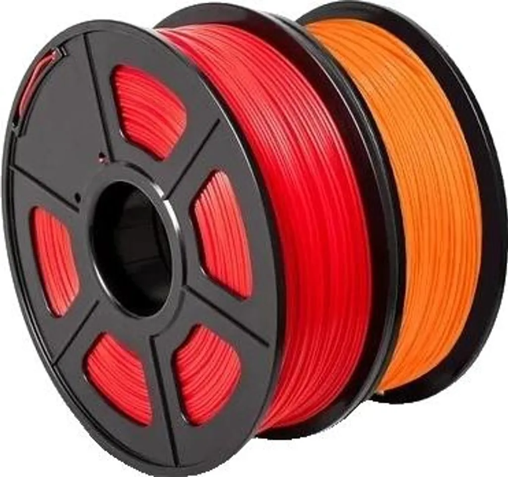 Filamento PLA, materiale biodegradabile, adatto per stampanti FDM, PLA-RD-OR-2KG