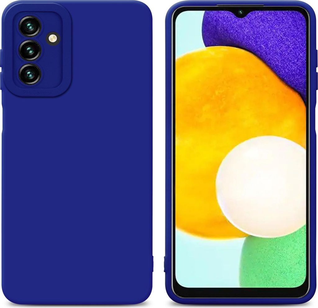 Cadorabo Hülle für Samsung Galaxy A13 5G Schutz Hülle in Blau TPU Silikon Etui Case Handyhülle