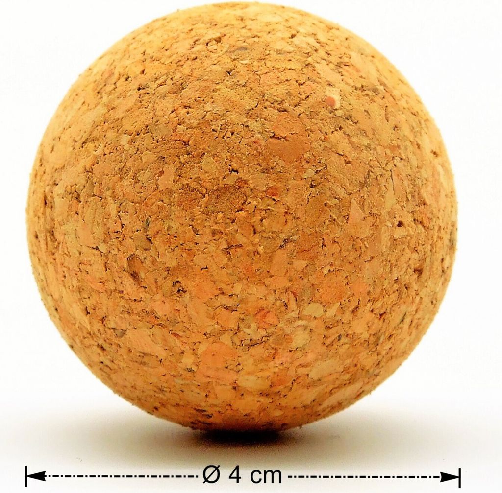 Kork Kugel 4 cm - Weinkorken Kugelstopfen Holzkorken Korkbälle Korkstopfen