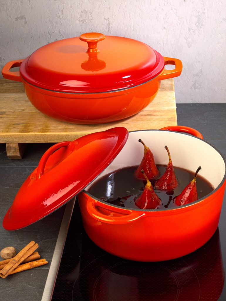 Gusseisen Schmortopf Orange Shadow 30cm Produktbild 7