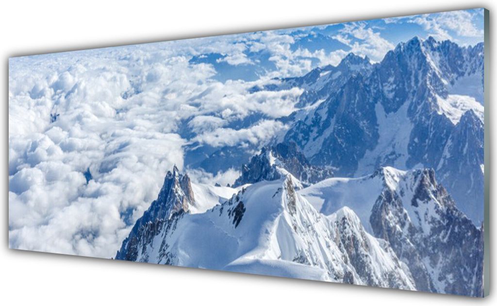 Küchenrückwand aus Glas 125x50cm Spritzschutz Gebirge Landschaft