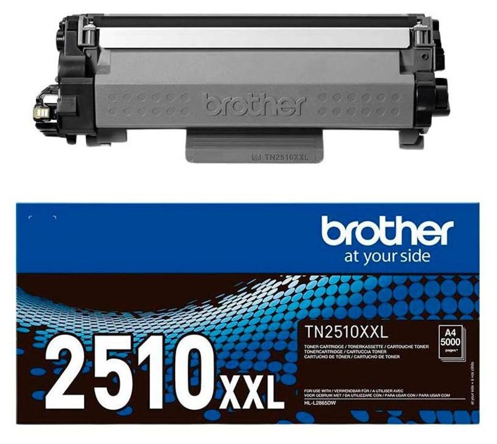 Oryginalna kaseta z tonerem Brother TN2510XXL wystarczająca Zdjęcie produktu 