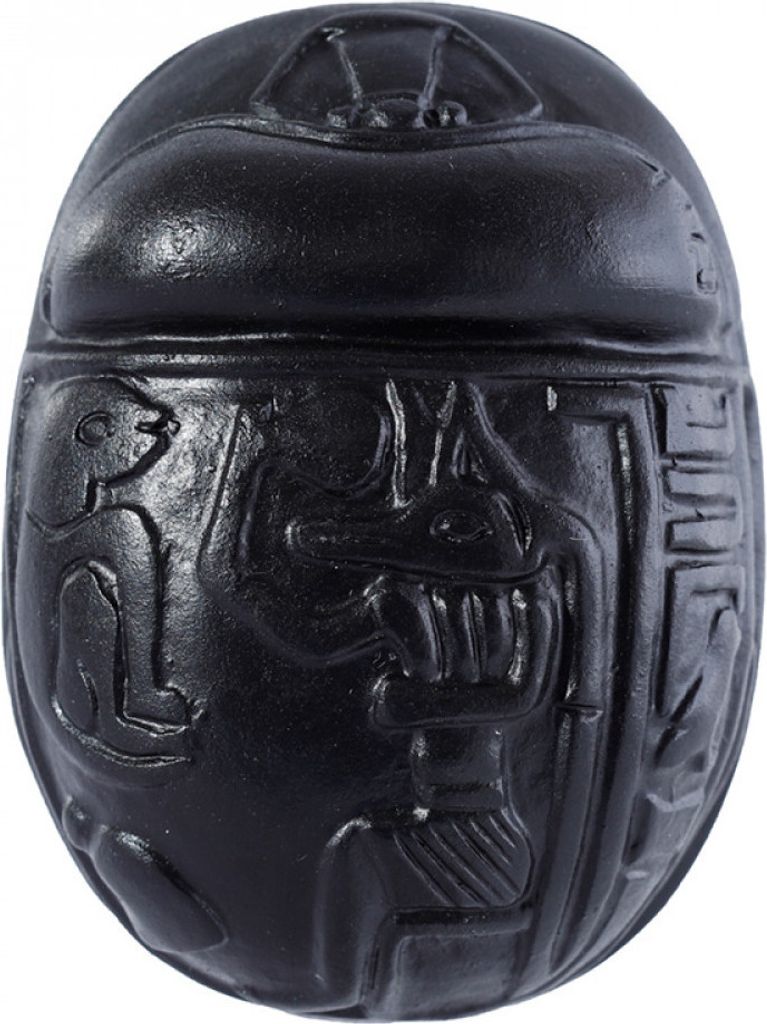 Figur Ägypten Ägyptischer schwarzer Käfer Maße ca. 7,5 x 5,5 cm