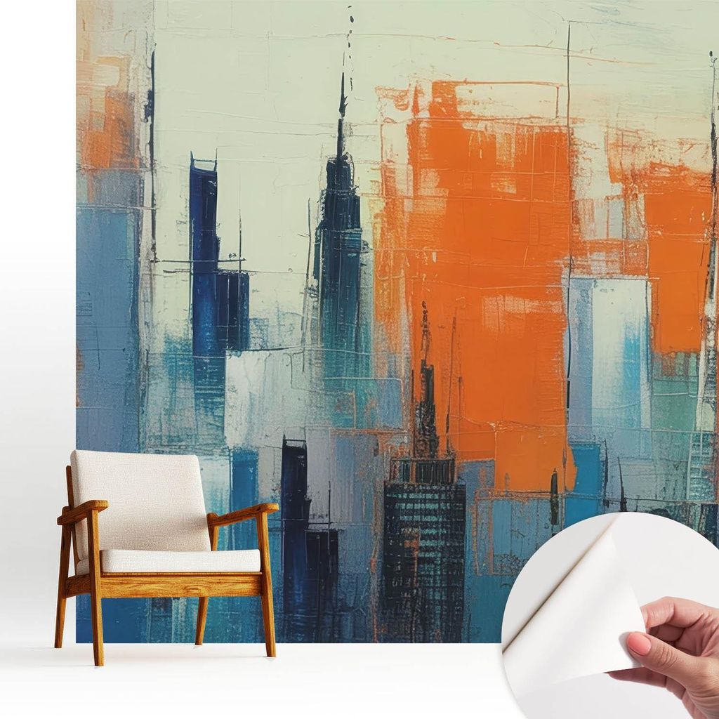 Fototapete selbstklebend - 250x250 cm - Tapete - Wandtapete - Wandbilder - Klebefolie - Dekofolie - Tapete Folie - Wand - Dekoration - Wohnzimmer -...