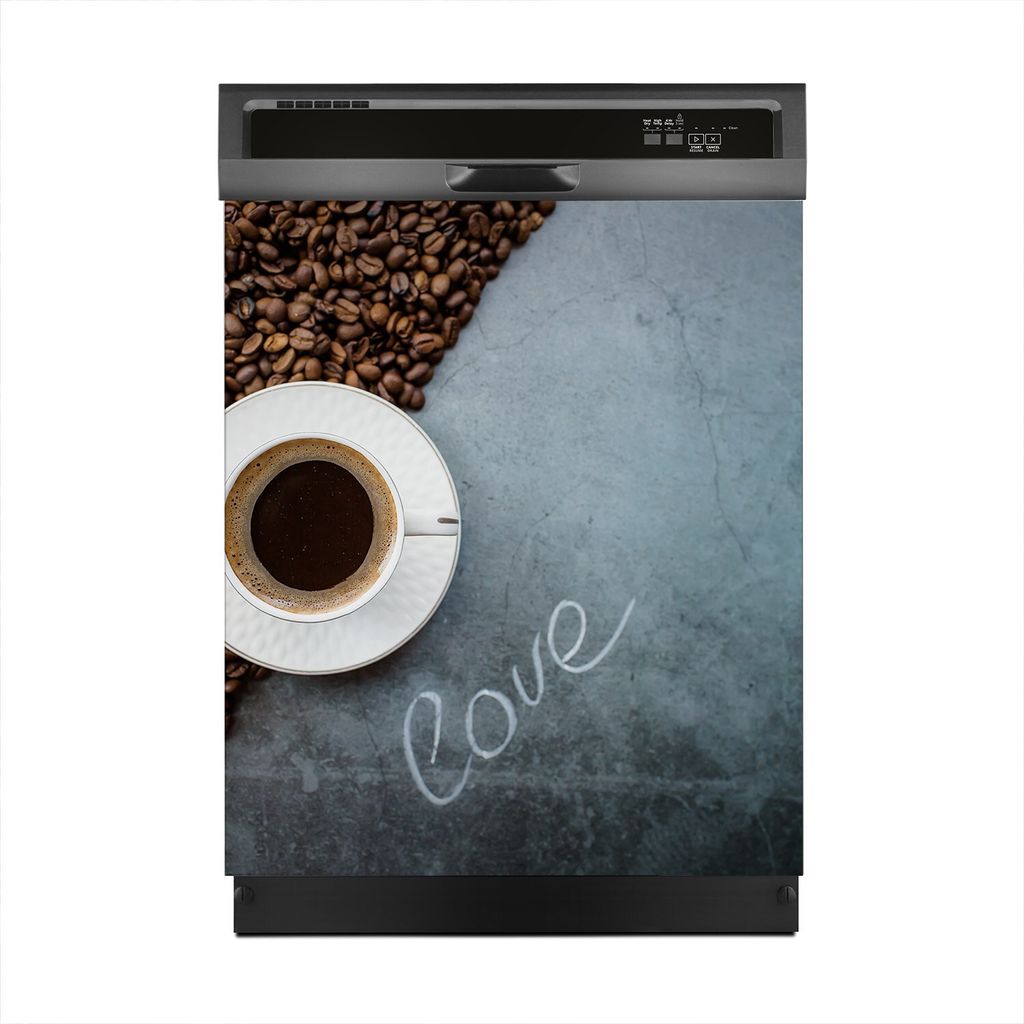Aufkleber sticker 60x70 cm Dekorative folie Spülmaschine - Kaffee Coffee Bohnen