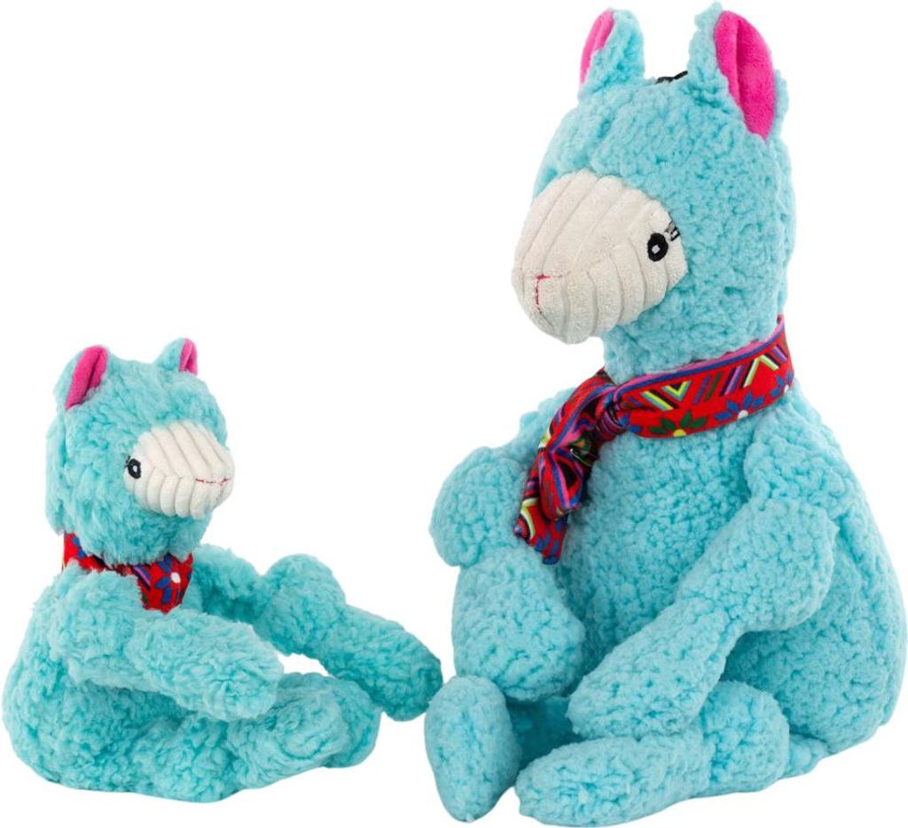 HuggleHounds Hundespielzeug Wild Things Llama Knottie, Größe: L