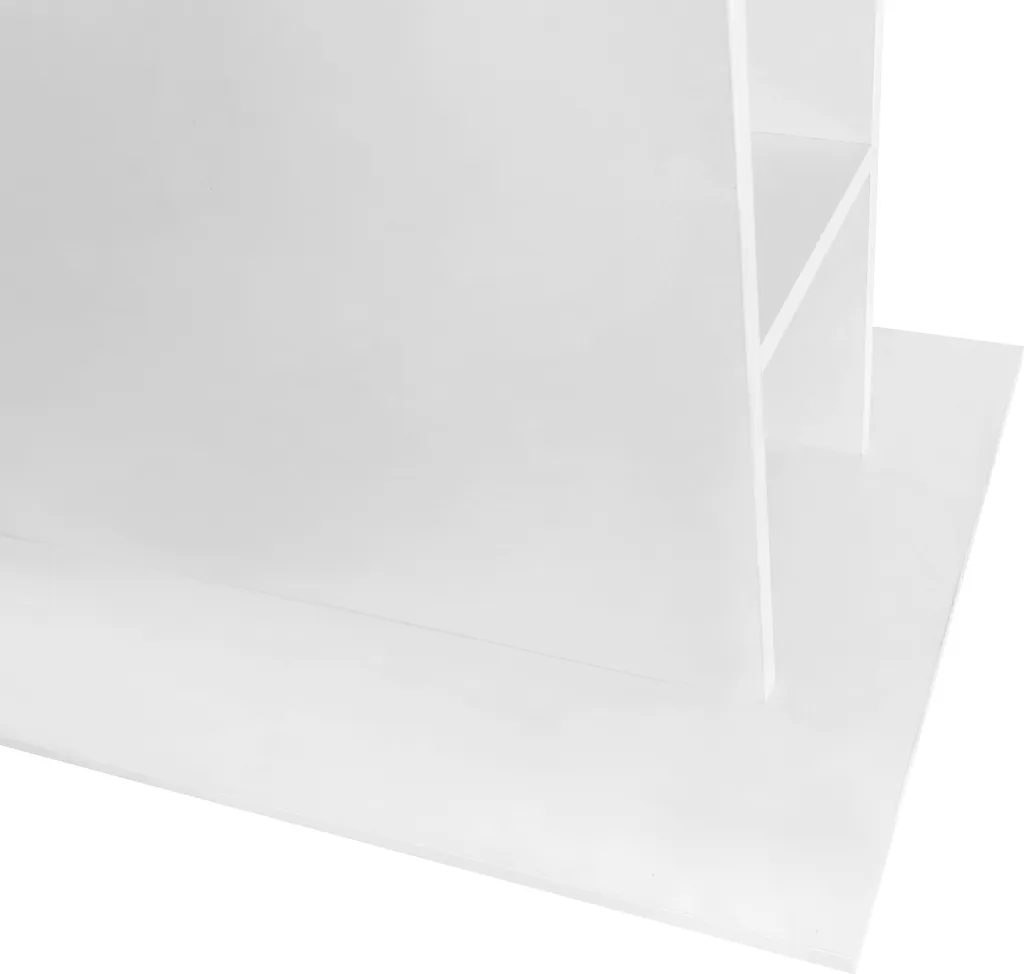 Table de salle à manger 130x70 cm extensible blanche idéale petits espaces - 10