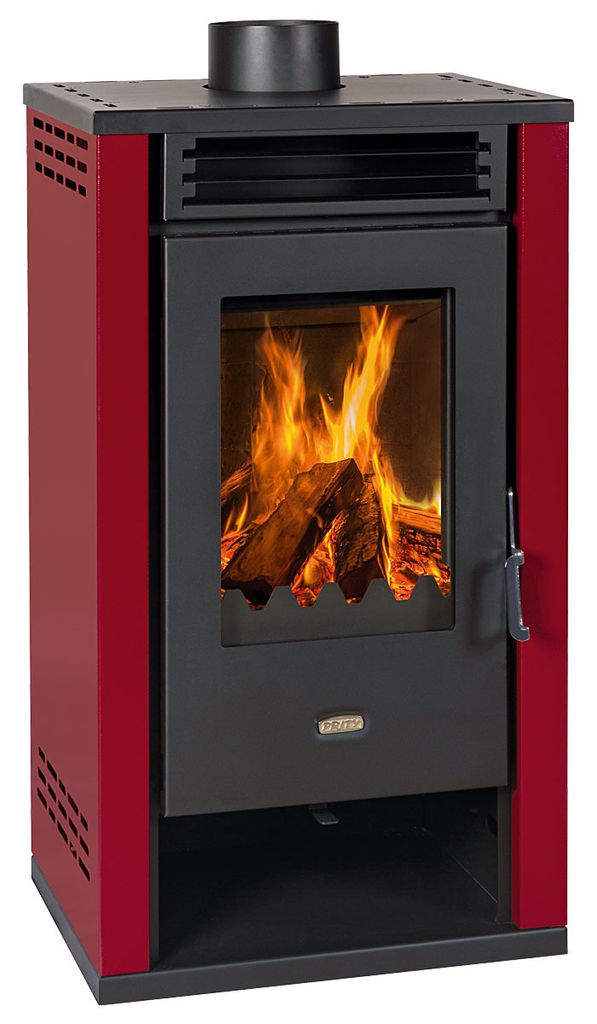Kaminofen Prity K2 GT Burgundy – 8,1kW, A+