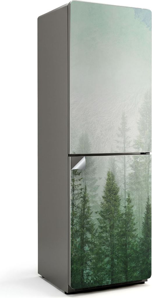 Lilien auf der Seeoberfläche – Kühlschrank Aufkleber – Klebefolie Kühlschrank – Kühlschrank Dekor – Kühlschrankfolie selbstklebend –...