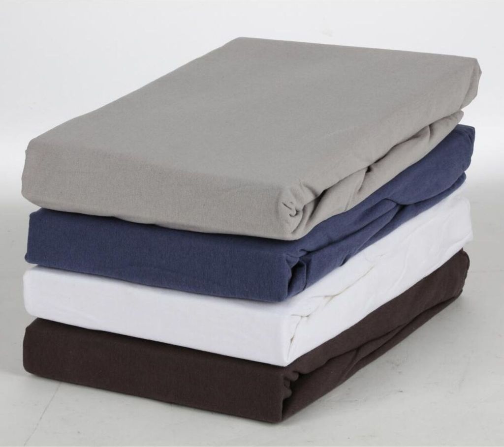 BURI Boxspring Spannbettlaken 150x200x35cm 180gsm Jersey Baumwolle Tuch Überzug