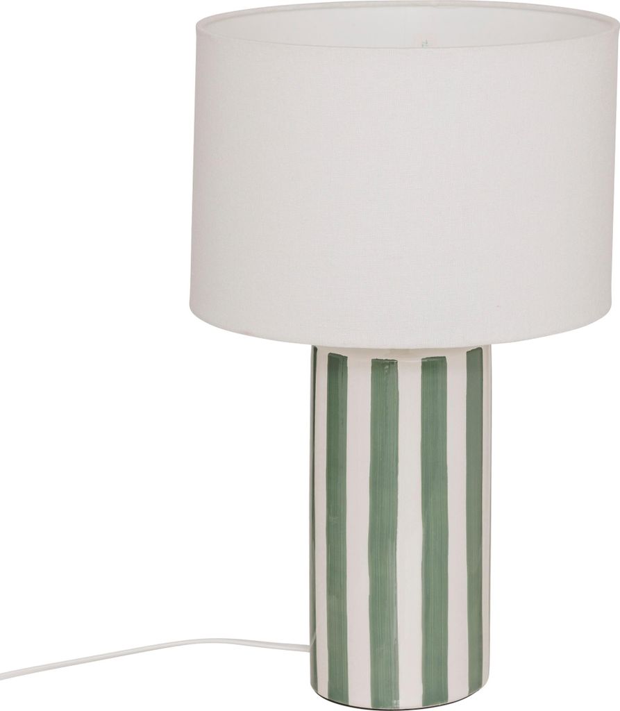 Lampa stołowa podstawa w paski FRIDA, Ø 28 x 47 cm Zdjęcie produktu 