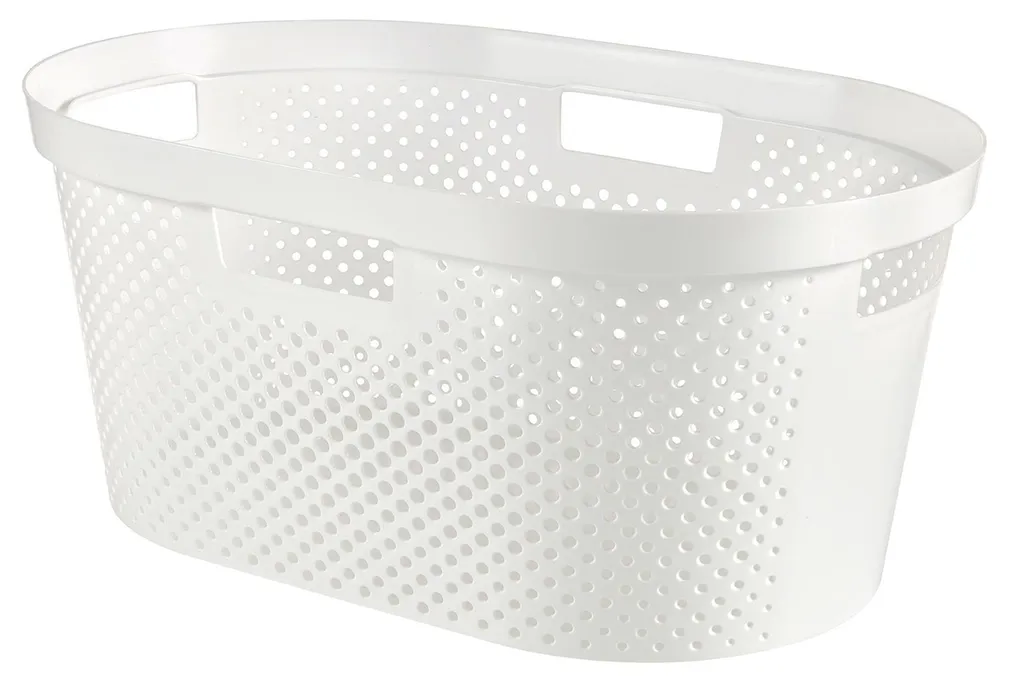 Panier à Linge Curver Blanc 40L : Fini le Linge Froissé en Sortie de Machine
