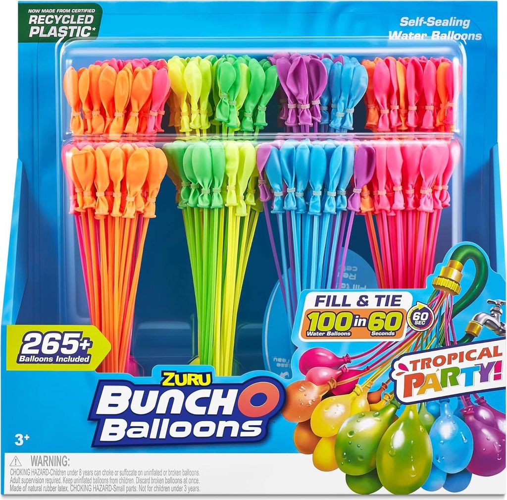 ZURU Bunch O Balloons Tropical Party Wasserballons 8 Bandel Produktbild 