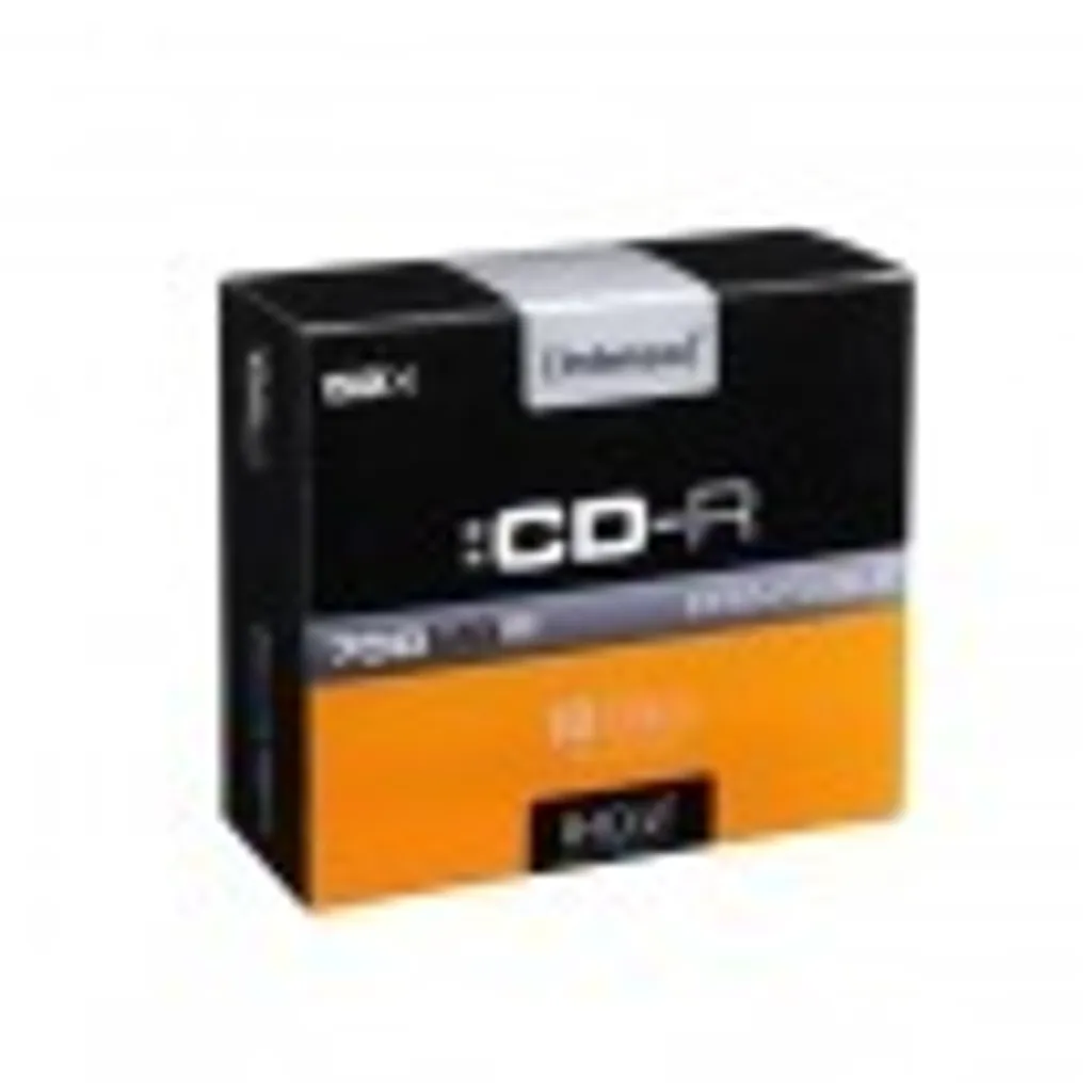 Intenso CD-R 700MB 10 pz Slim Case - Supporti Vergini 52x Alta Qualità