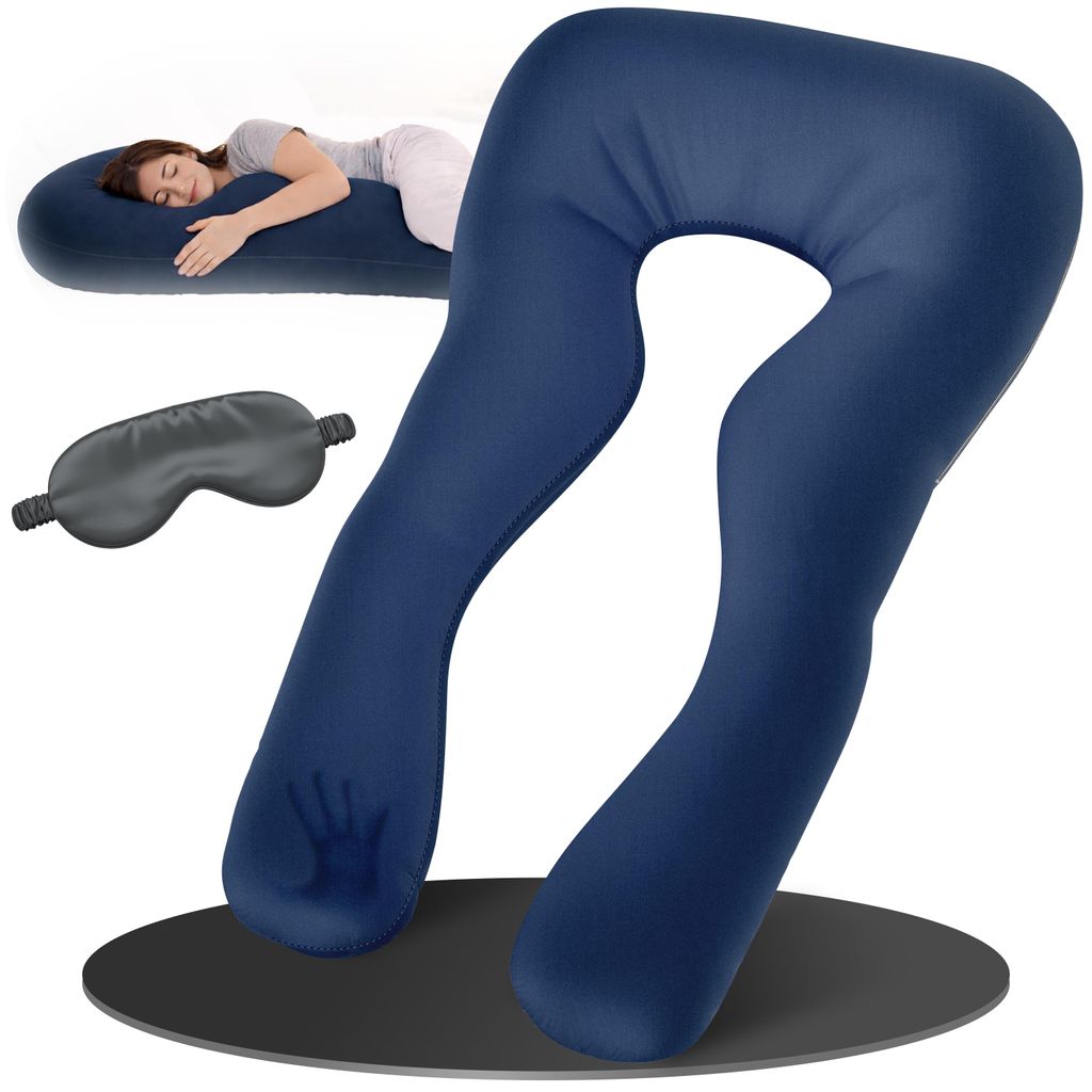 Oreiller ELONEO pour dormir sur le côté avec housse, Image du produit 