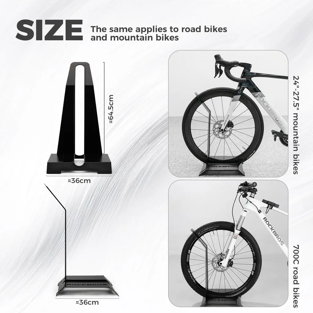 Support de vélo anti-chute en forme de L pour protéger votre cadre
